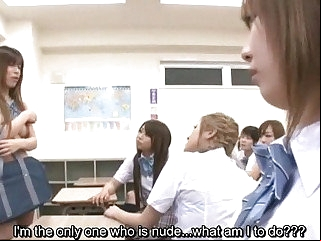 Subtitles Japan schoolgirl mistakenly nude in teacher